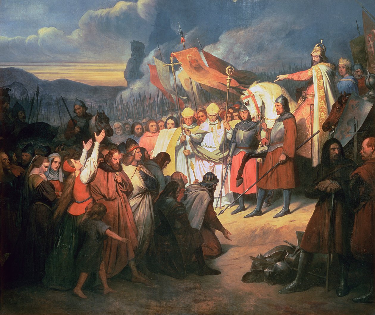 Charlemagne Receiving the submission of Witikind at Paderborn by Ary Scheffer