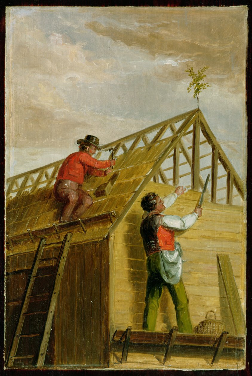 Barn Builders by Asher Brown Durand