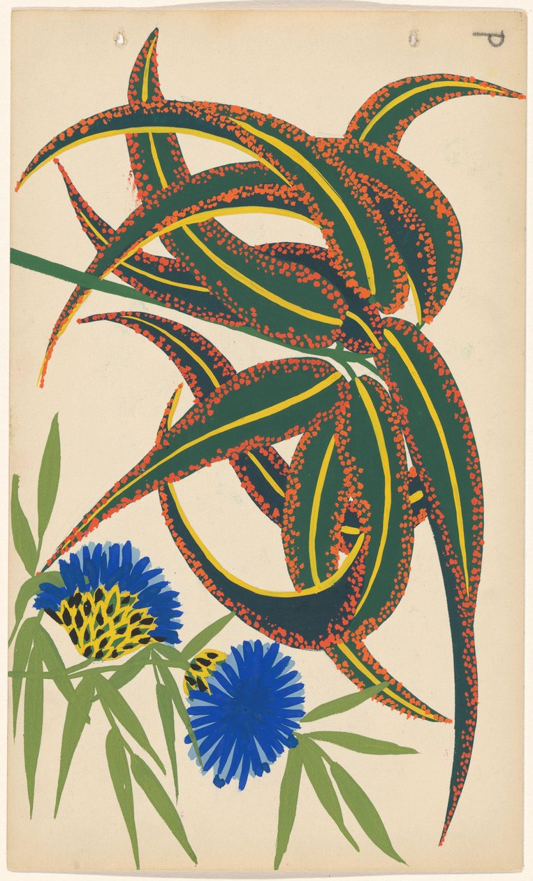 Design for Embroidery of Flowers by Atelier Martine