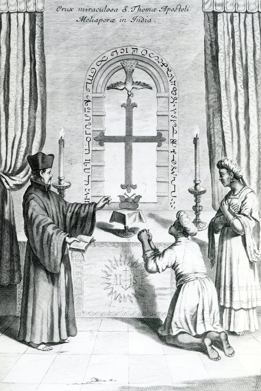 The Shrine of Saint Thomas at Meliapore by Athanasius Kircher