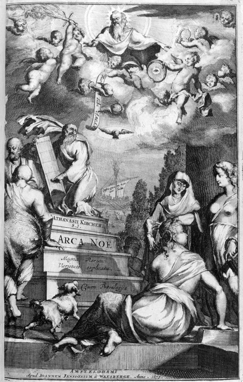 Frontispiece of Arca Noe, 1675 by Athanasius Kircher