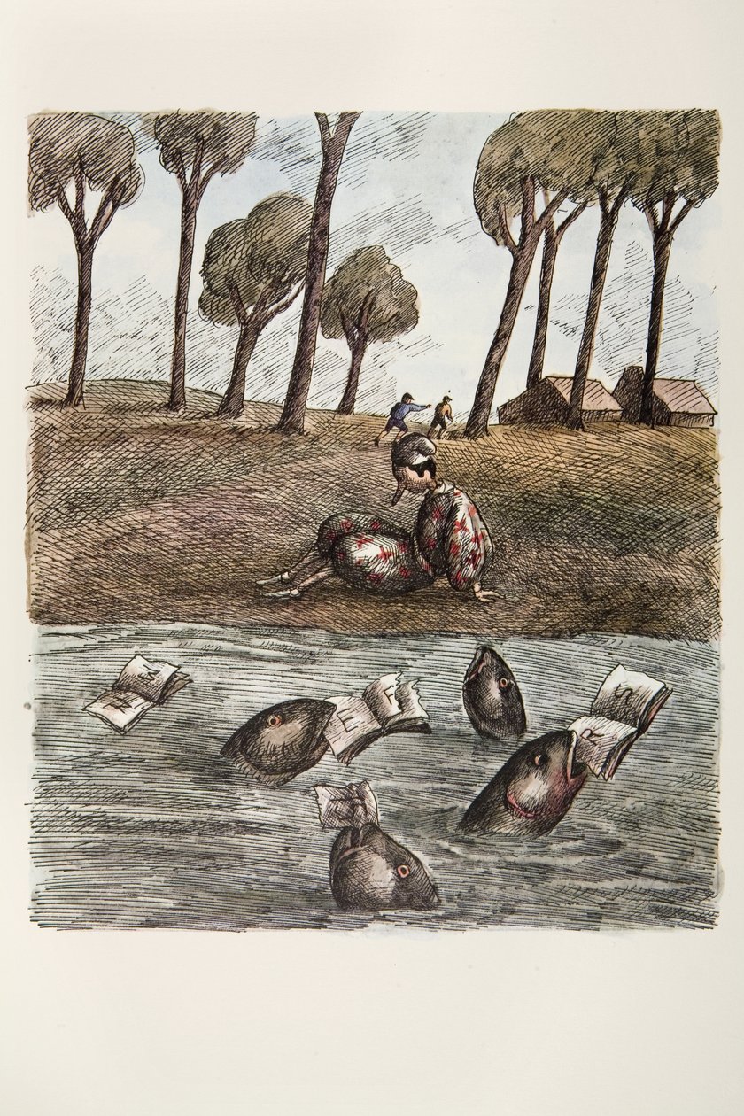Illustration from Pinocchio by Carlo Collodi by Attilio Mussino