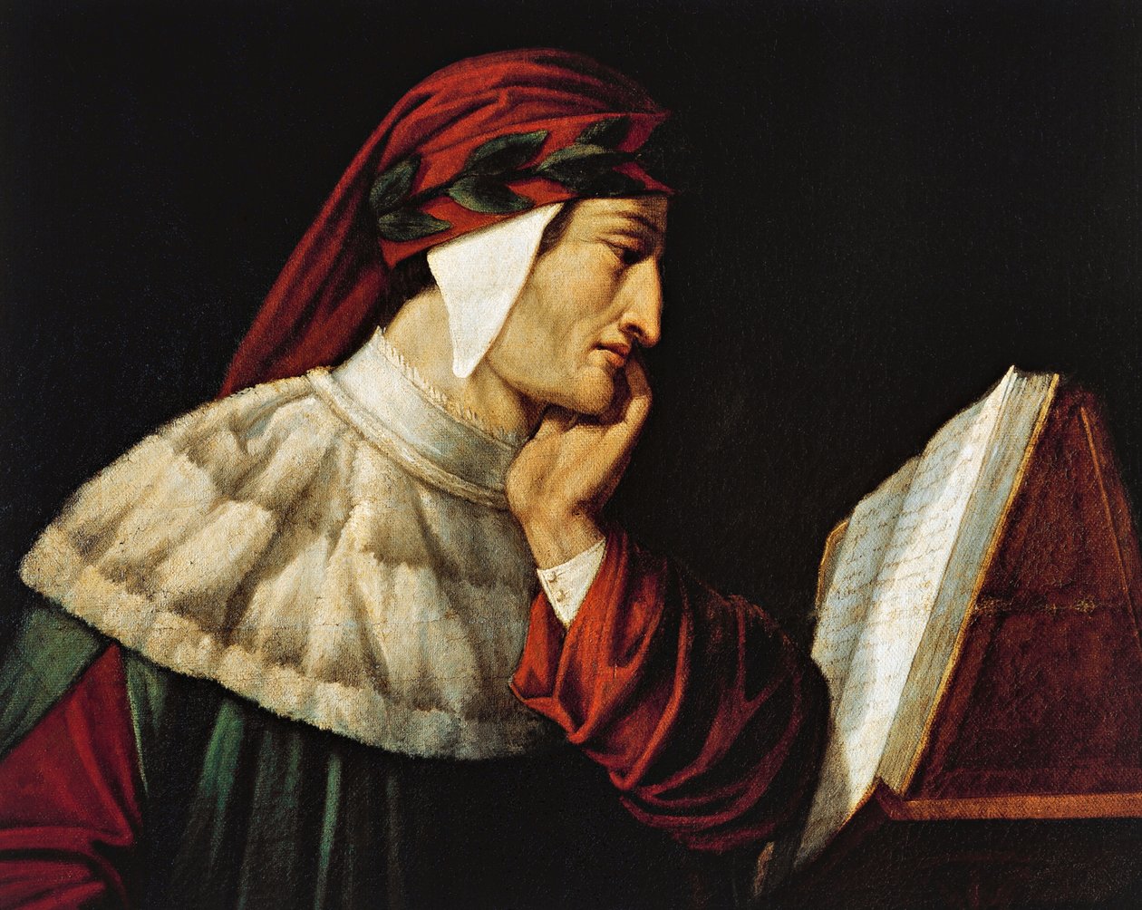 Portrait of Dante Alighieri by Attilio Roncaldier