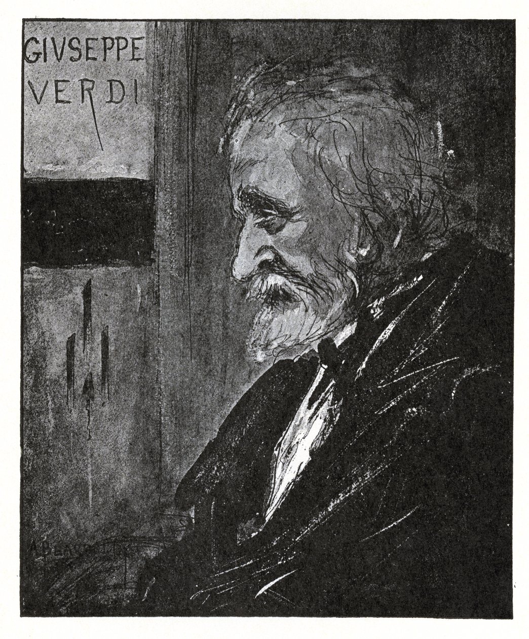 Giuseppe Verdi by Aubrey Beardsley