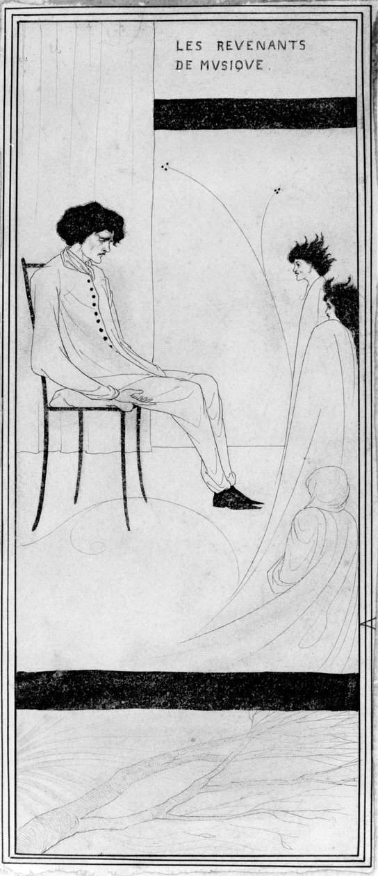 Les Revenants de Musique by Aubrey Beardsley