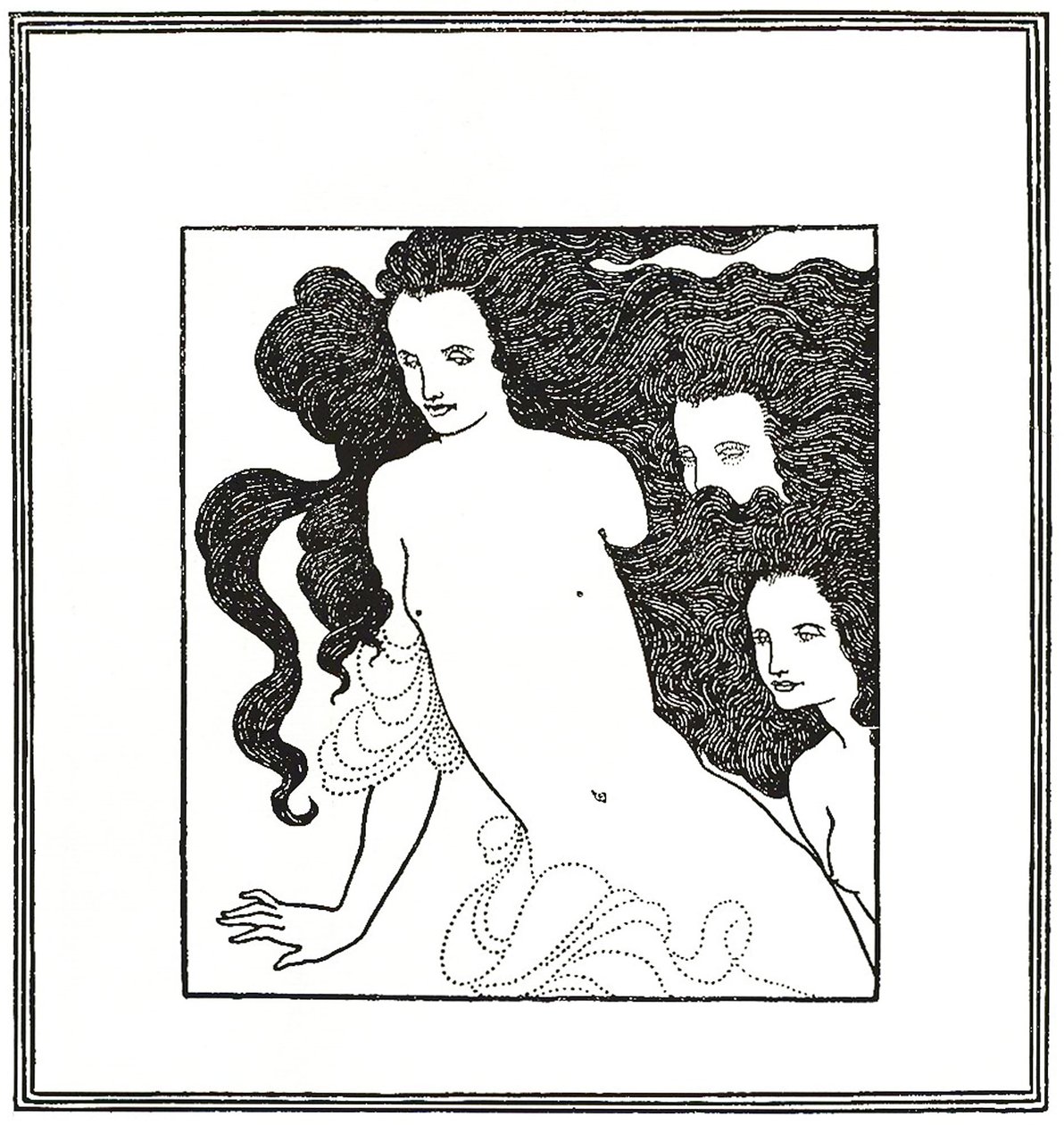 The Comedy of the Rhinegold, frontispiece by Aubrey Beardsley