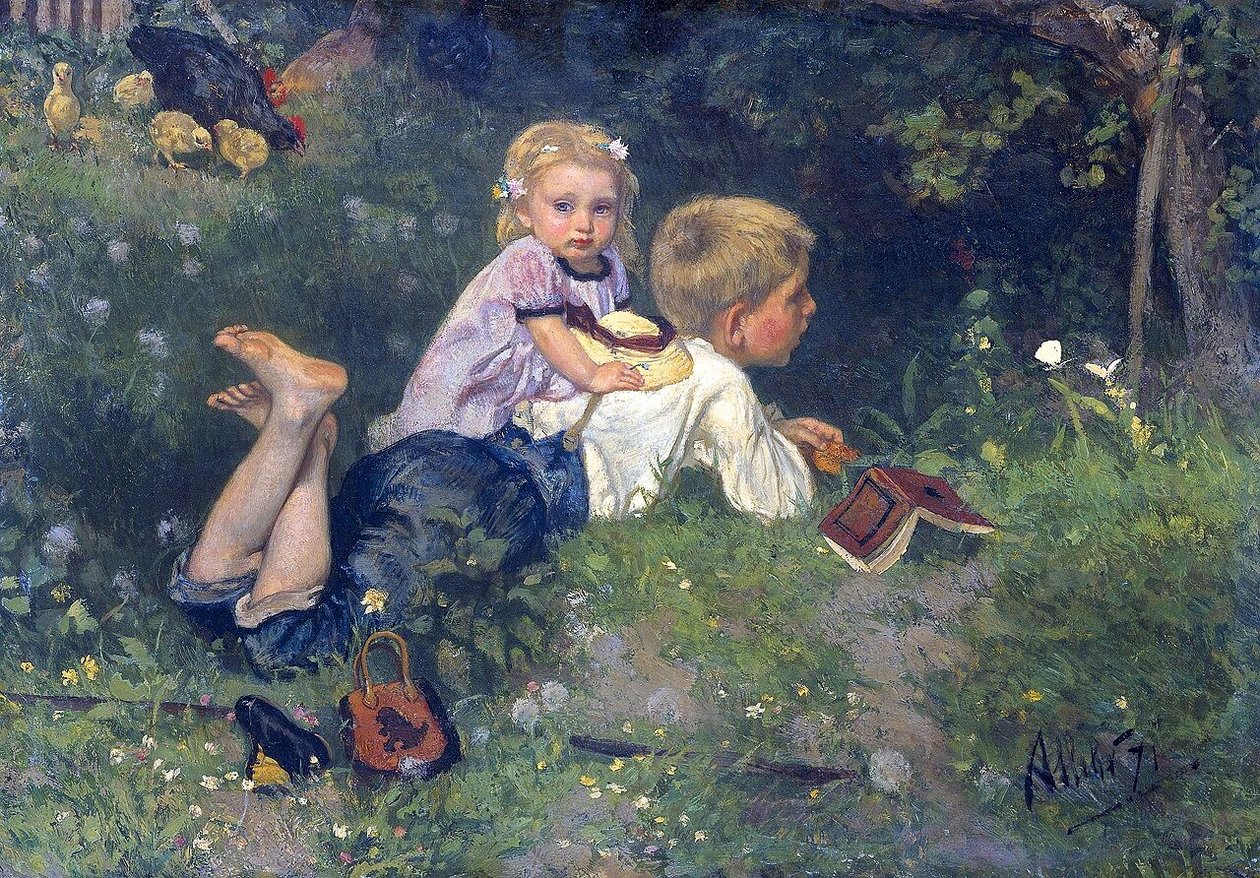 The Butterflies by August Allebe