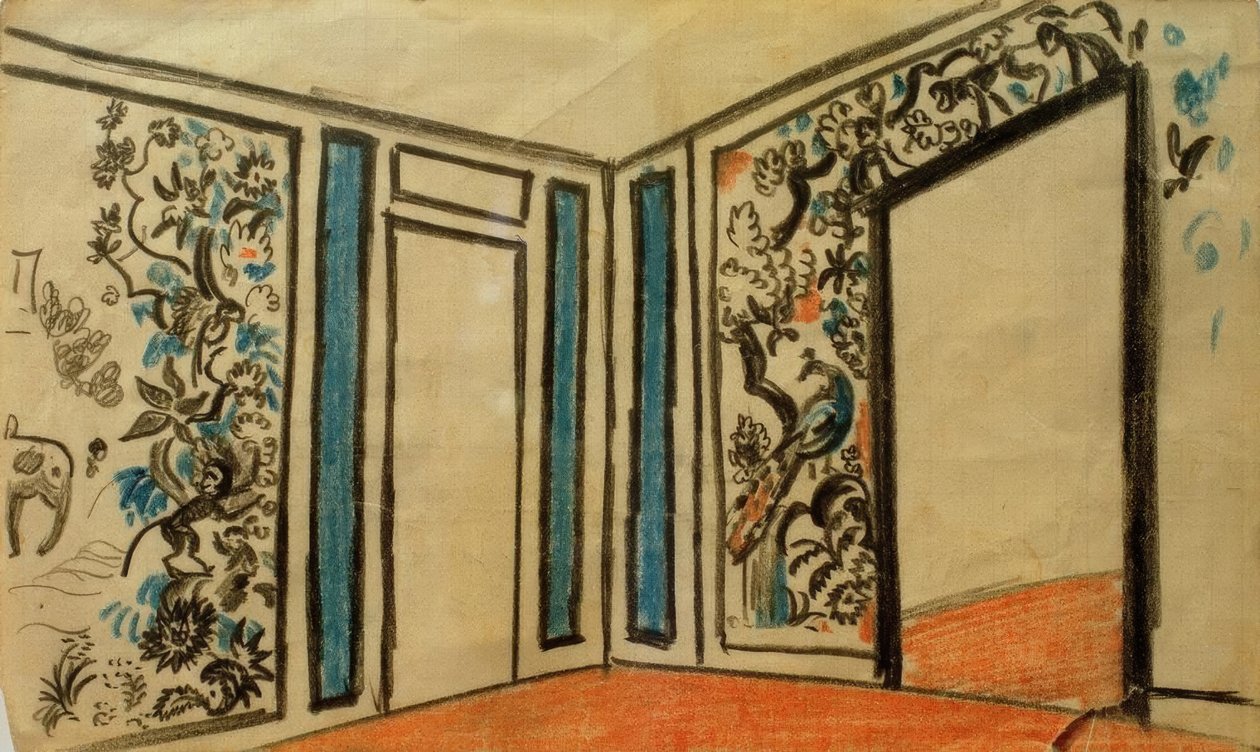 Design for Worringer Tea Salon by August Macke