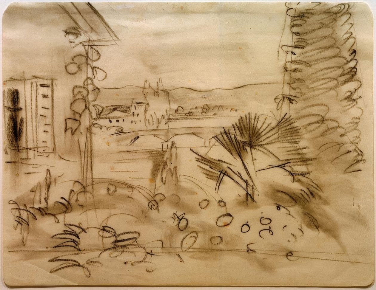 Garden House in the Rhone Valley by August Macke