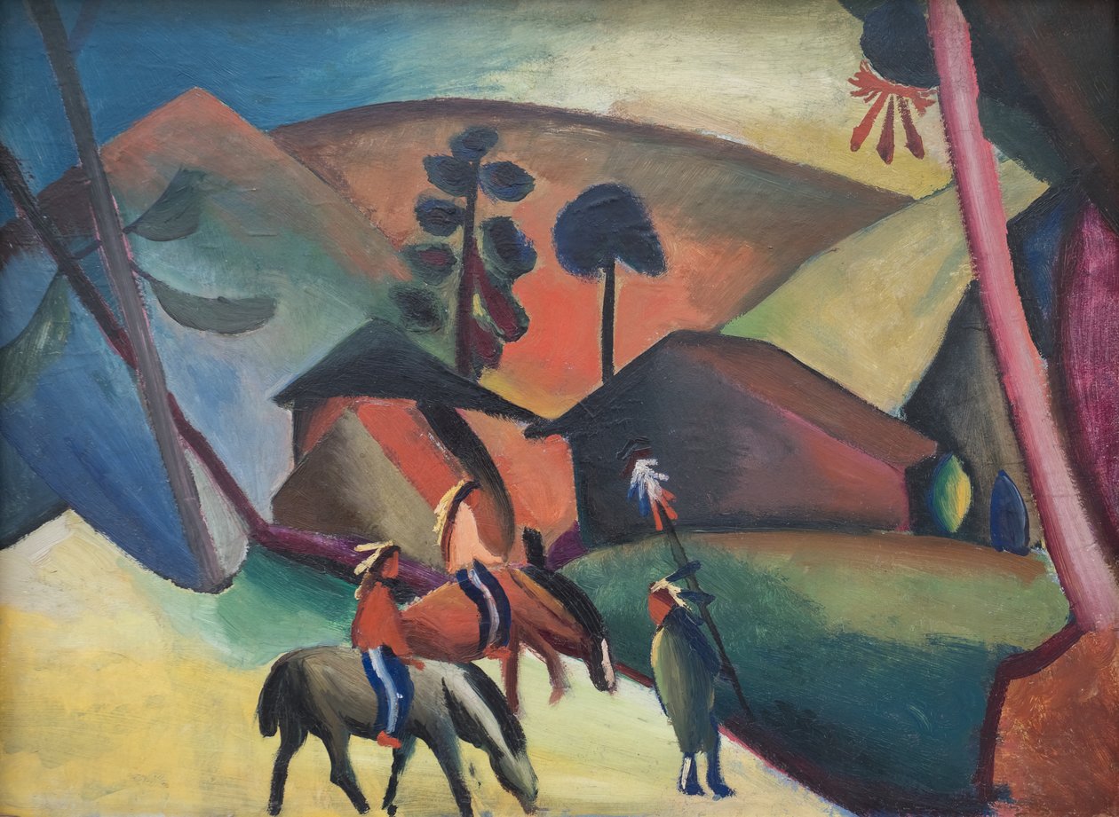 Indians on Horses by August Macke