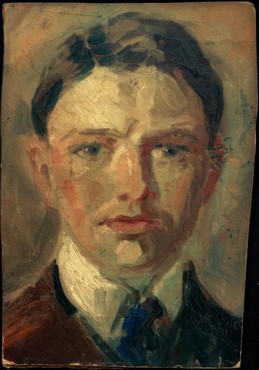 Study for a Self-Portrait by August Macke