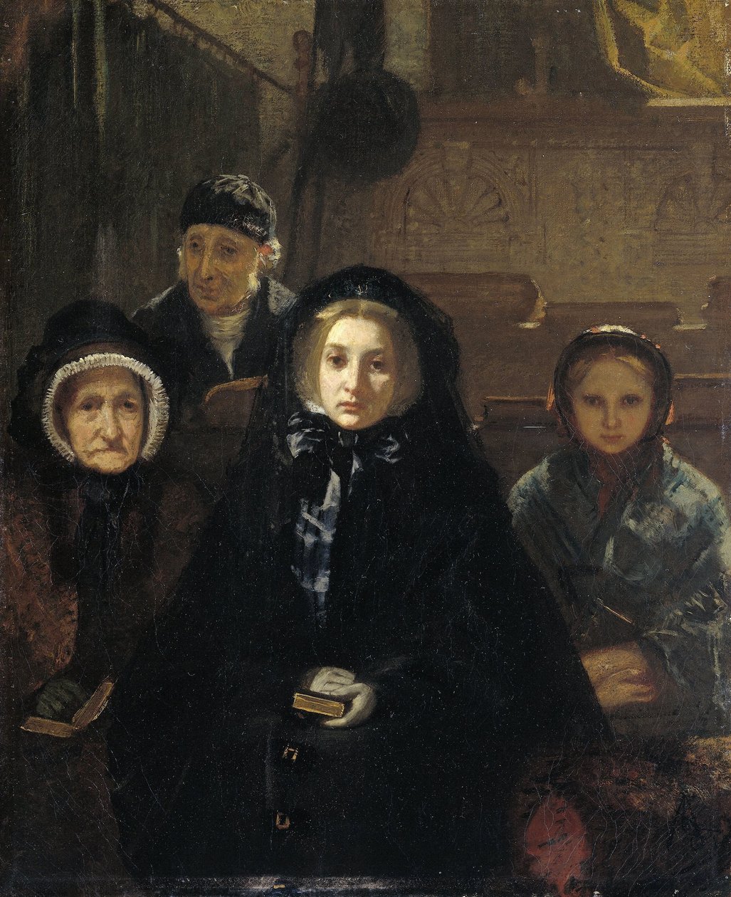 Early to Church by August Allebe