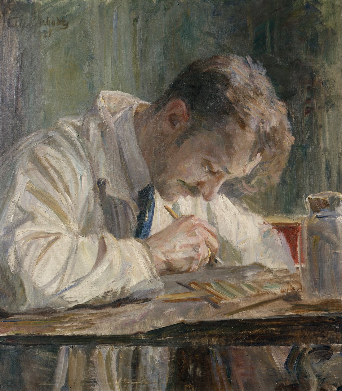 The Porcelain Painter by August Eiebakke