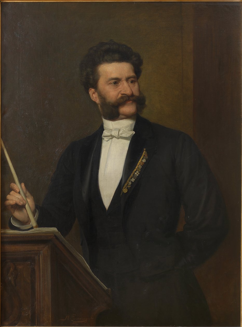Portrait of Johann Strauss by August Eisenmenger