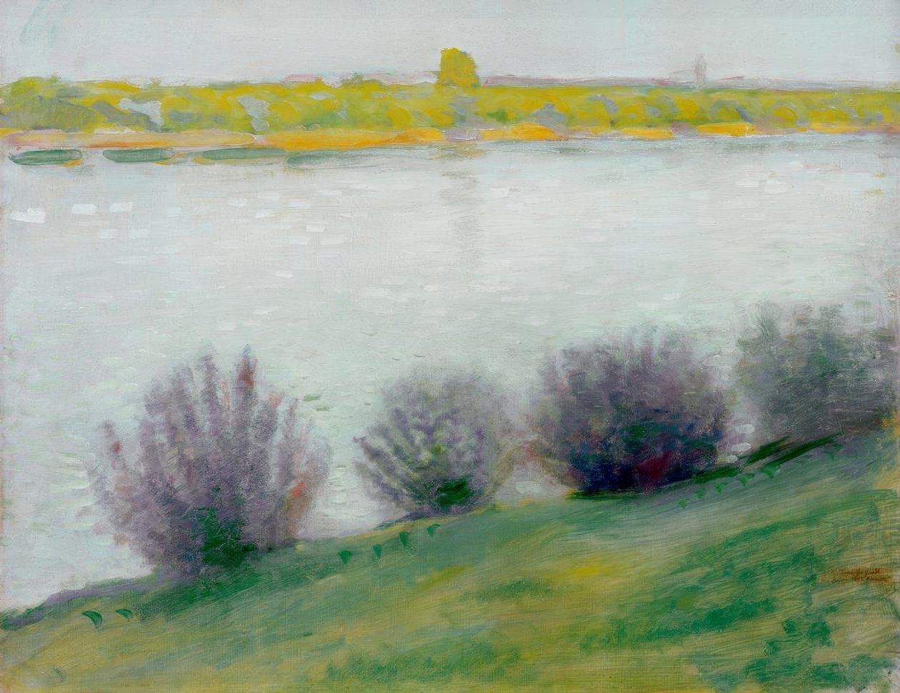 On the Rhine near Hersel by August Macke