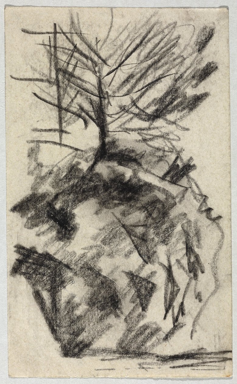Tree on the Slope by August Macke
