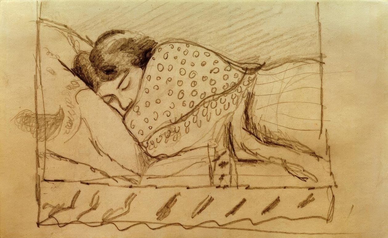 Elisabeth, Sleeping by August Macke