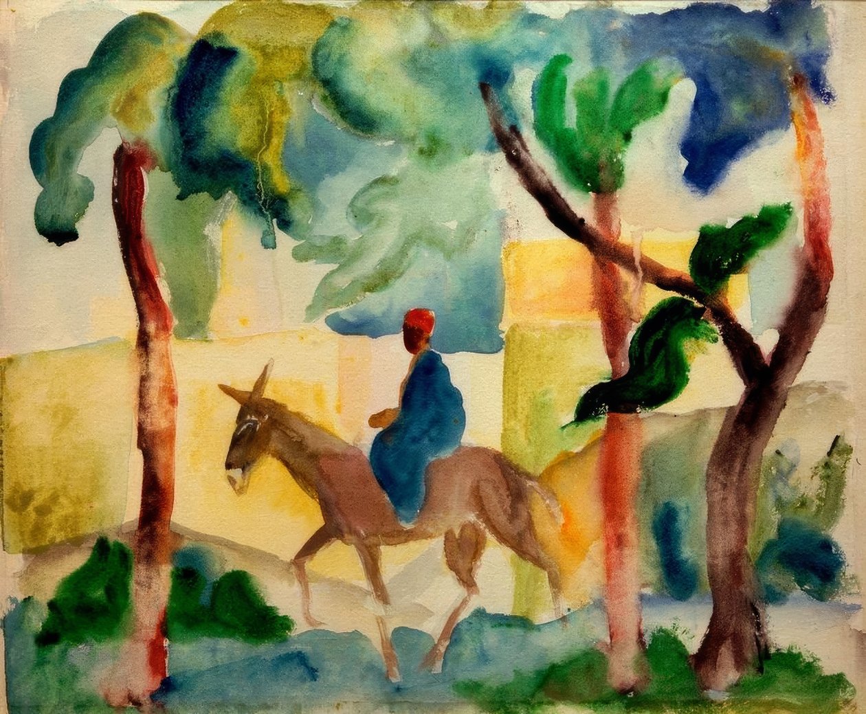 Donkey Rider by August Macke