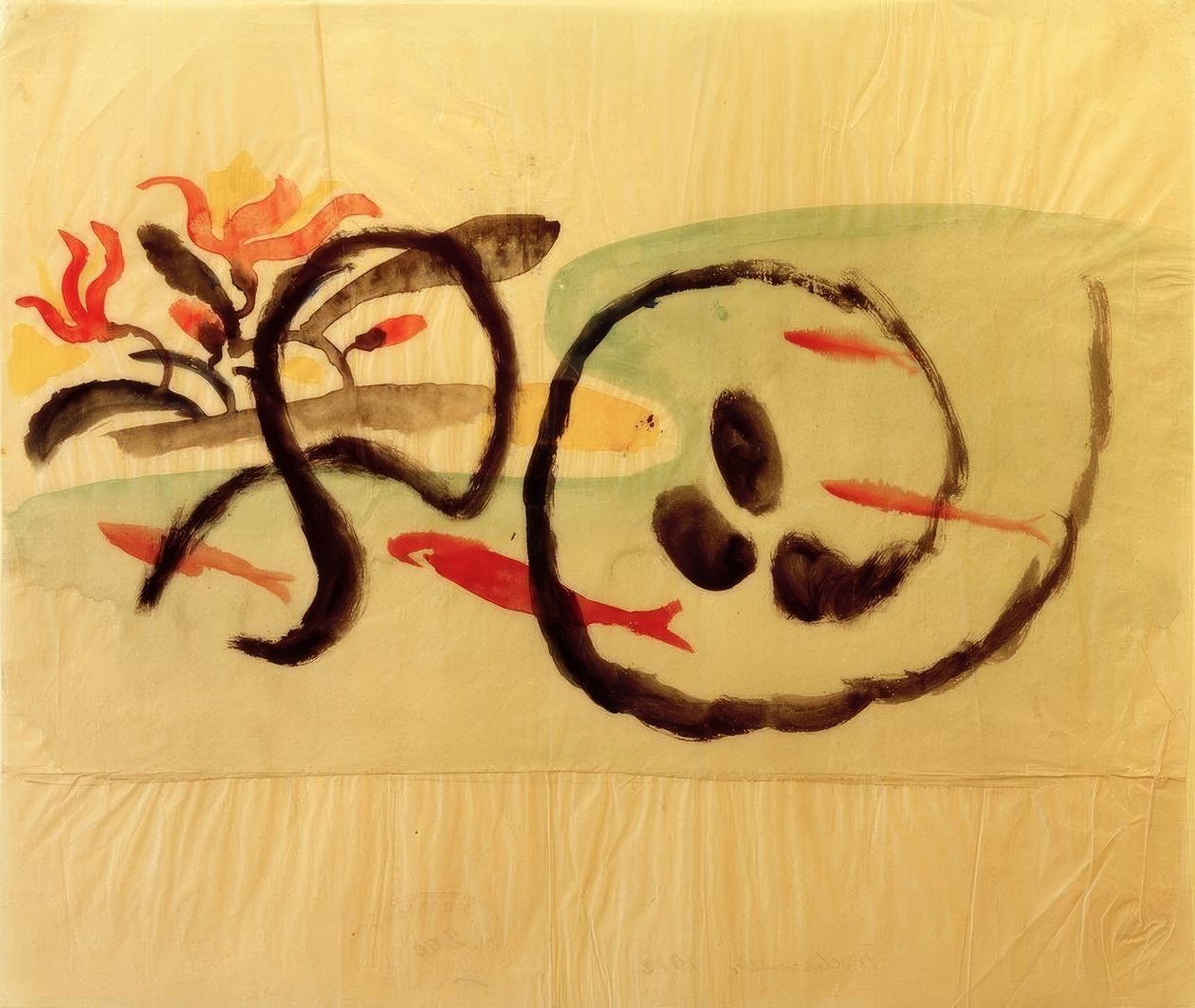 Fish Pattern, Design for Embroidery by August Macke