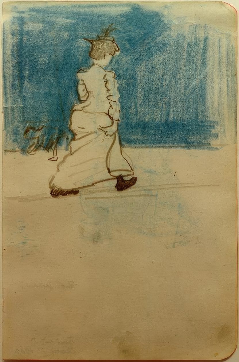 Woman on the Street II by August Macke