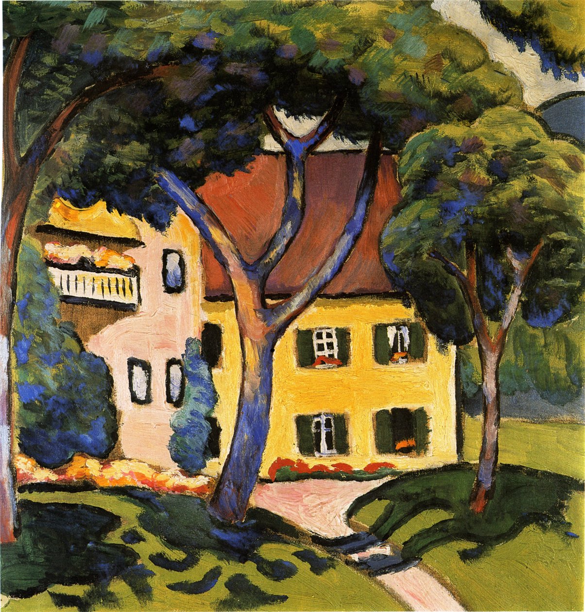 House in Tegernsee by August Macke