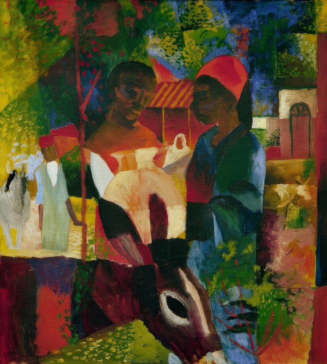 Market in Tunis by August Macke