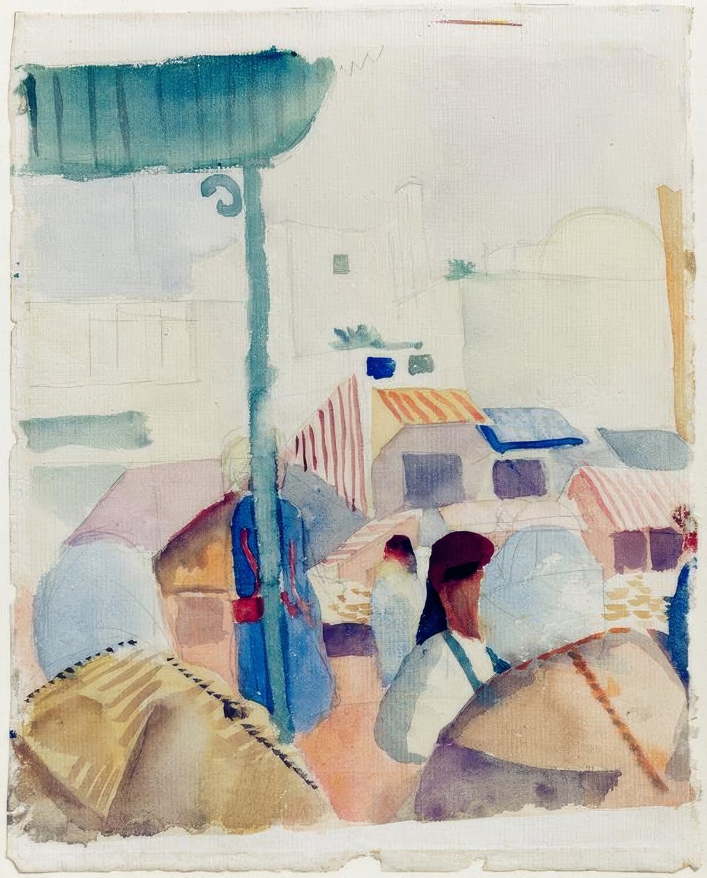 Market in Tunis II by August Macke