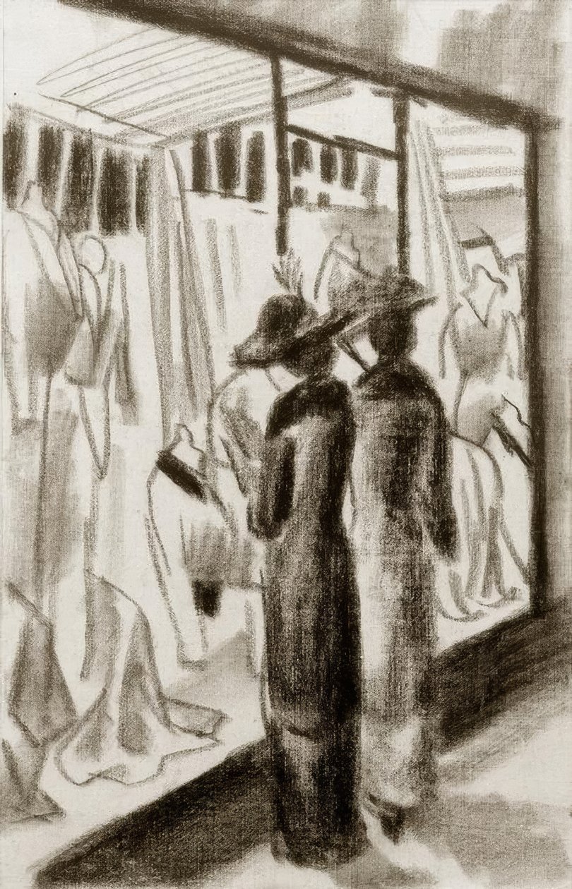 Fashion Shop in the Arcade by August Macke