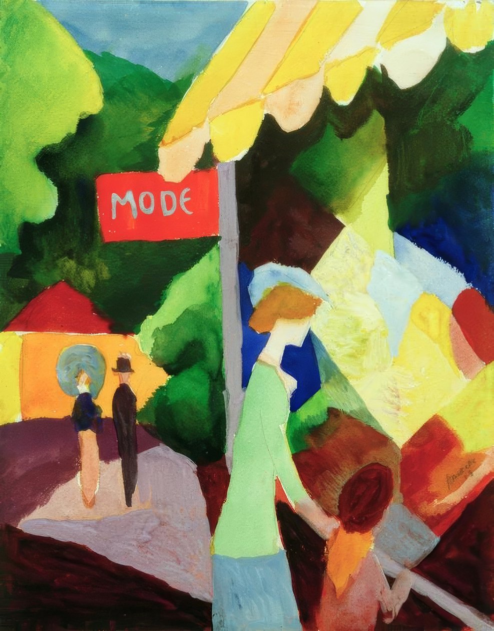 Fashion Window by August Macke