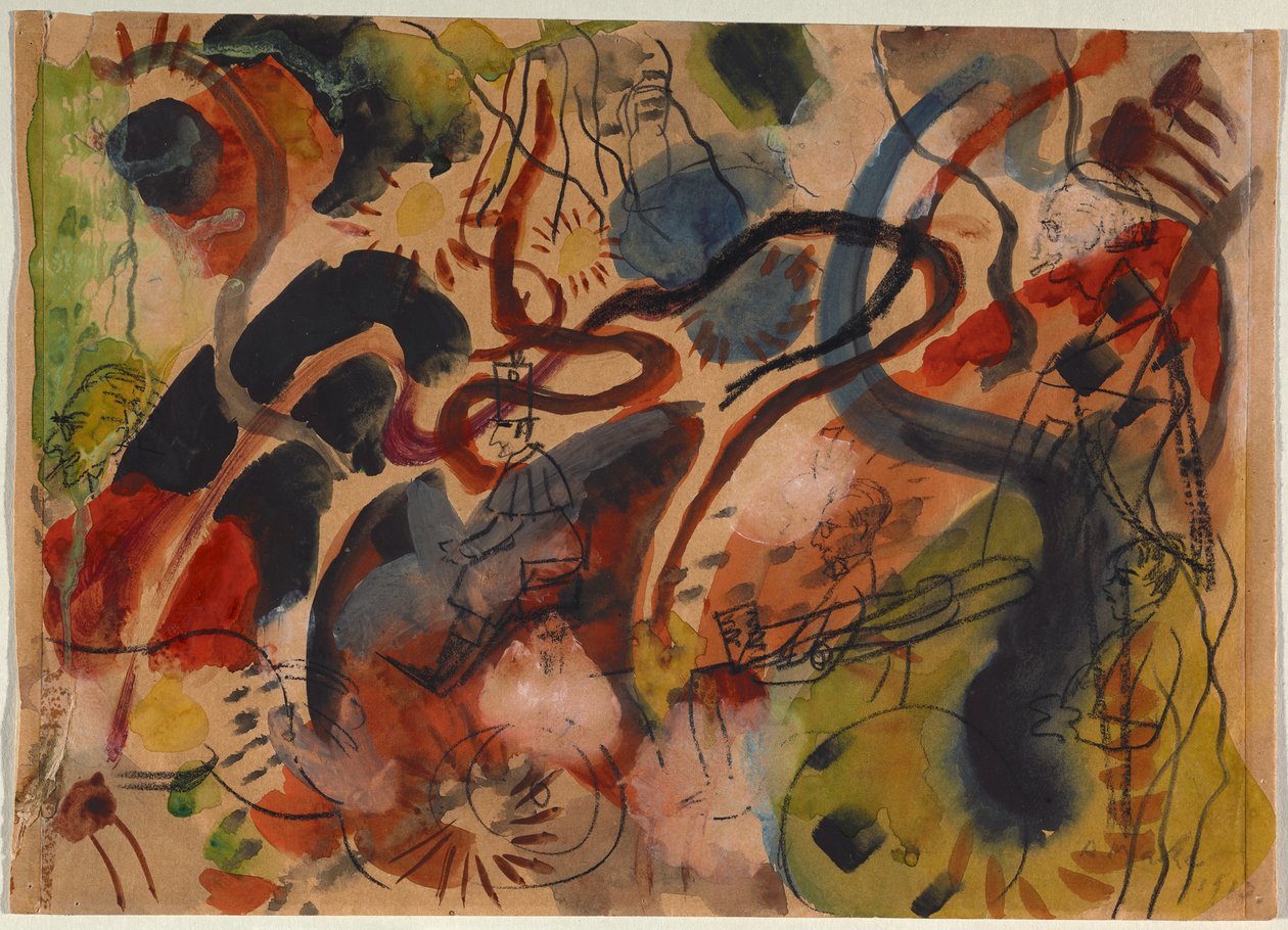 Parody of the Blue Rider by August Macke