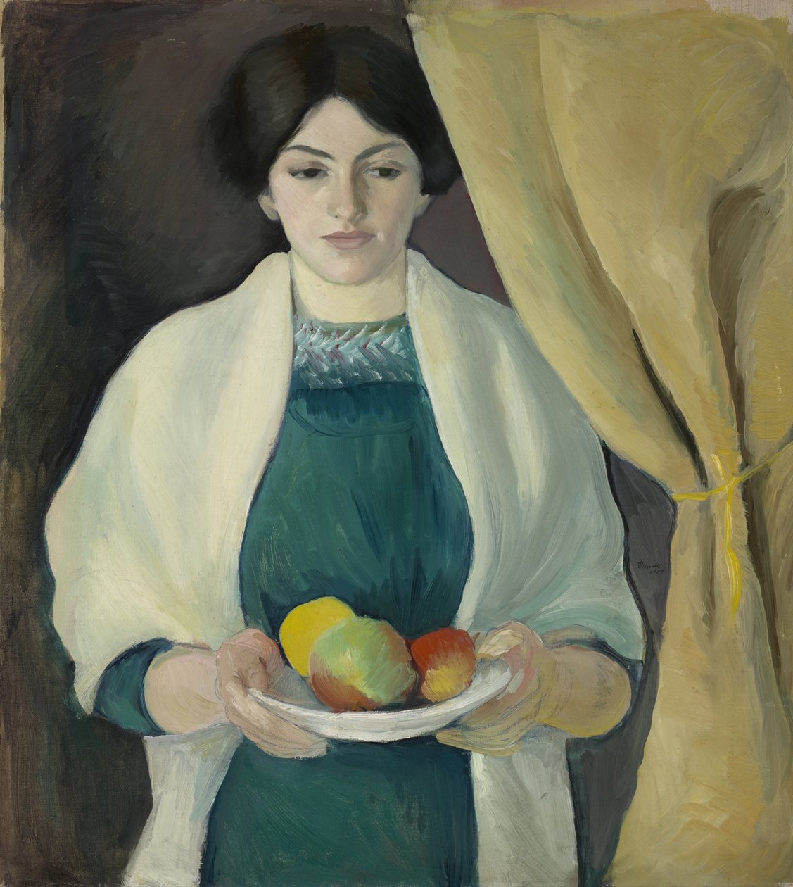 Portrait with Apples by August Macke