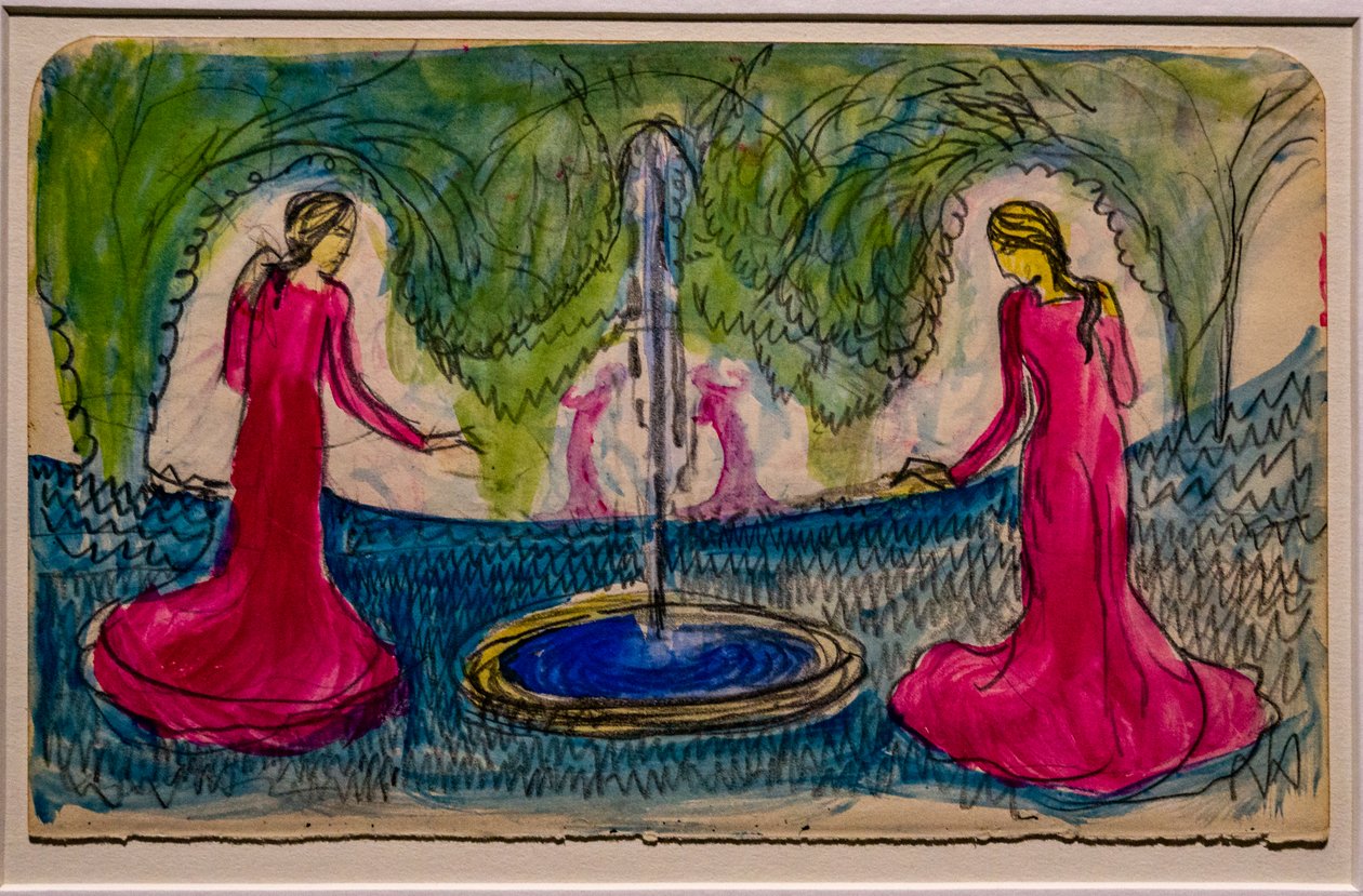 Dance at the Fountain by August Macke