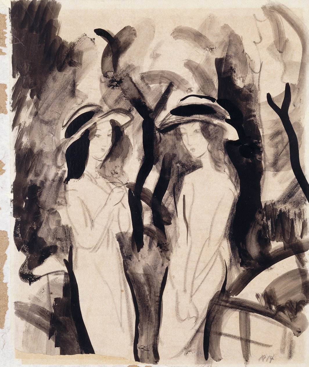 Two Girls by August Macke