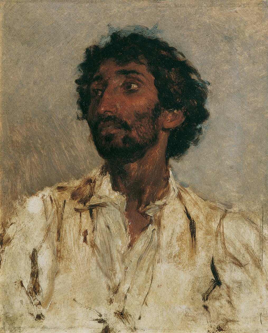 Bust of a Gypsy by August von Pettenkofen