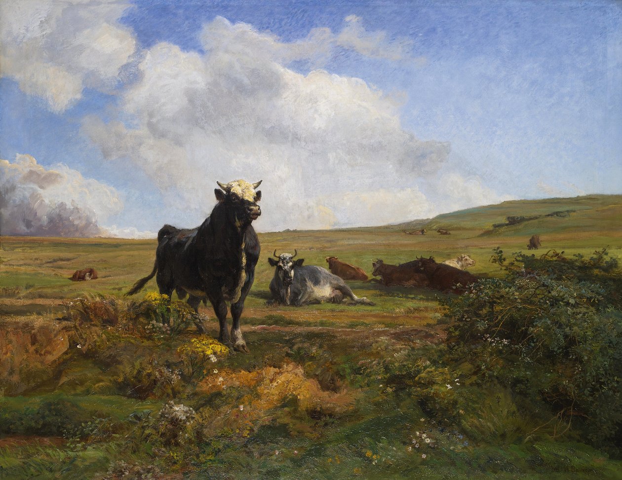 Leader of the Herd by Auguste Francois Bonheur