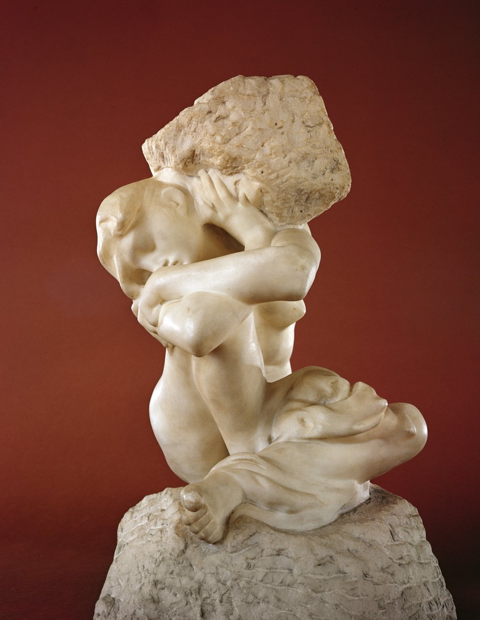 Caryatid with a Stone, 1881-82 by Auguste Rodin