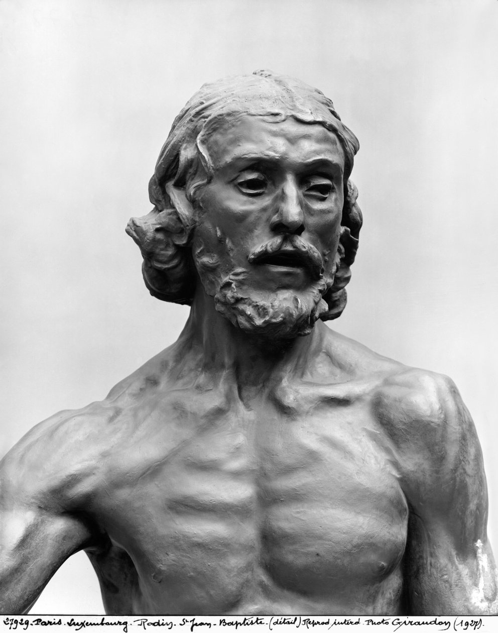 St. John the Baptist (detail) by Auguste Rodin