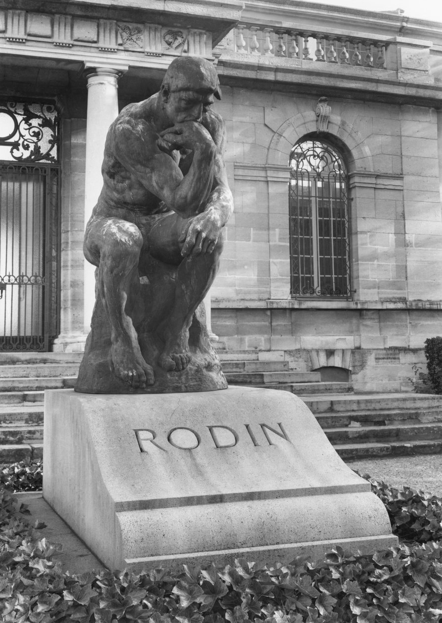 Statue of the Thinker on Auguste Rodin