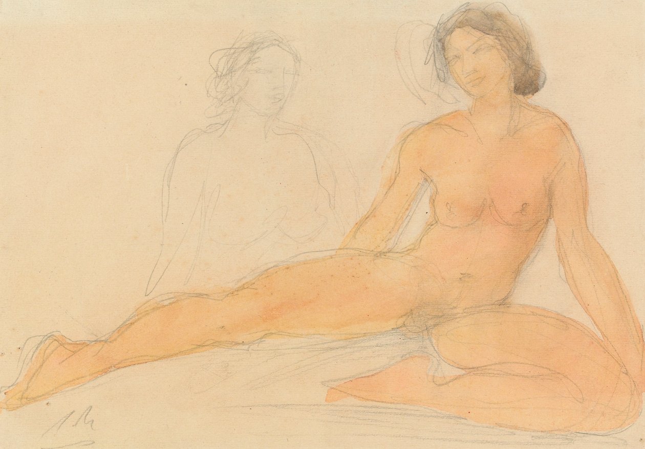 Two Seated Nudes by Auguste Rodin