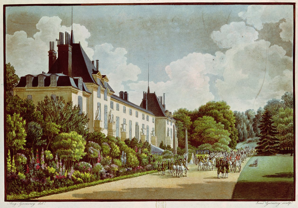 View of the Chateau de la Malmaison Next to the Park, from 