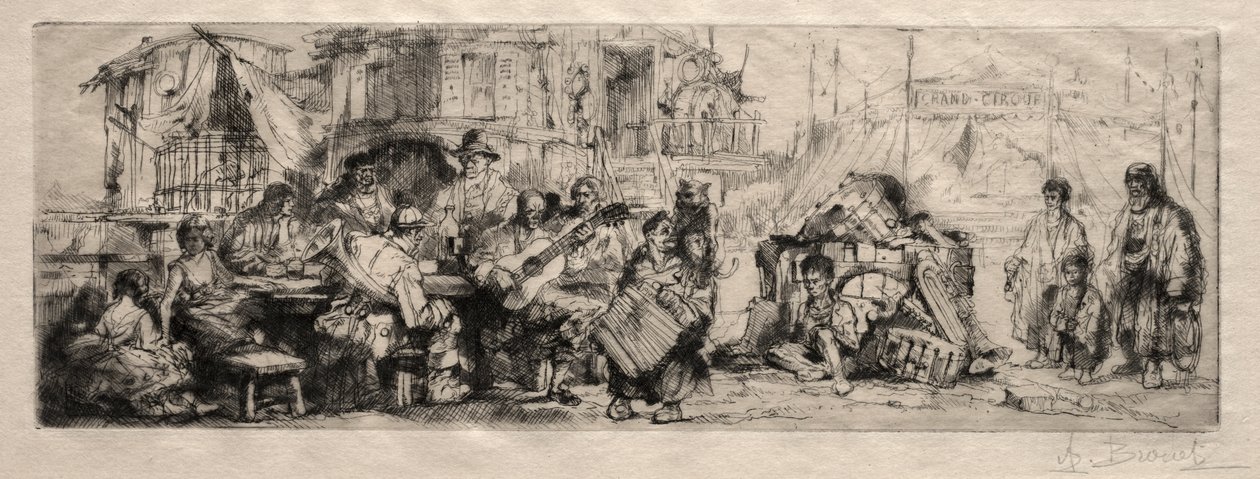 Traveling Circus by Auguste Brouet