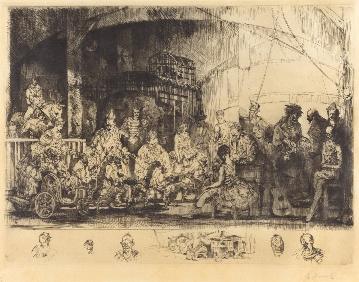 Frattelini Circus by Auguste Brouet