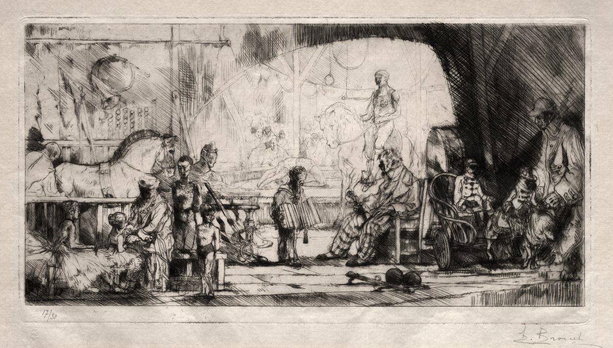 The Pinder Circus by Auguste Brouet