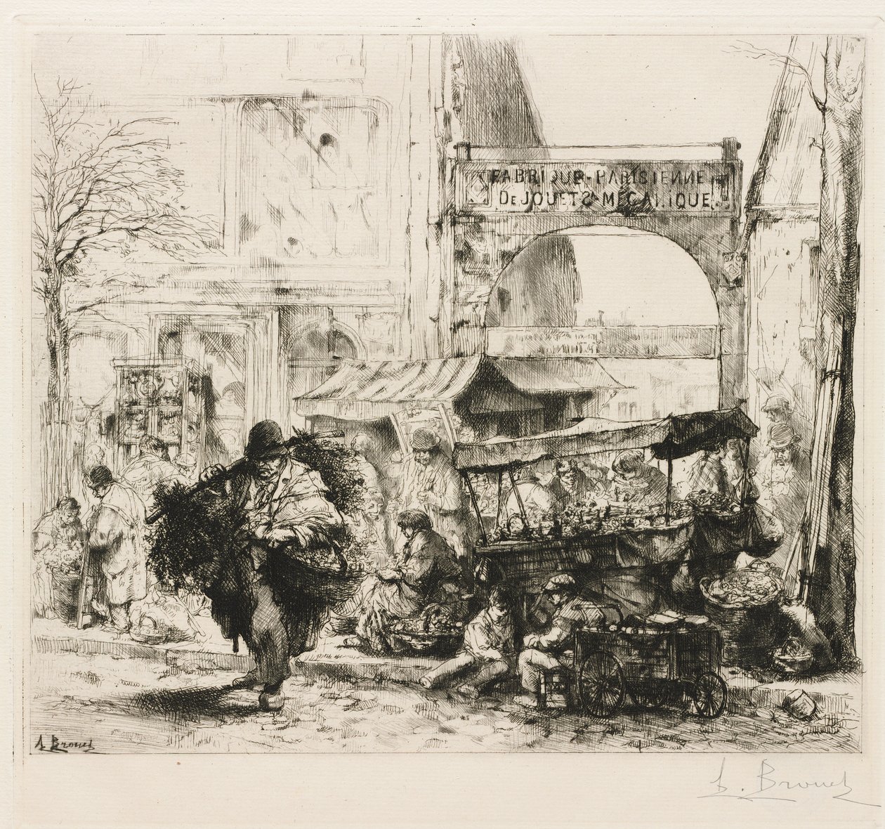 A Morning on Avenue de Clichy by Auguste Brouet
