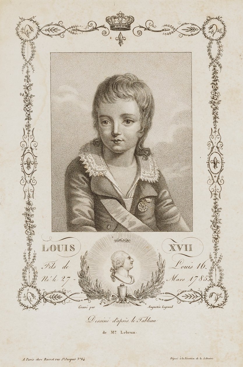 Louis XVII by Auguste Claude Simon Legrand