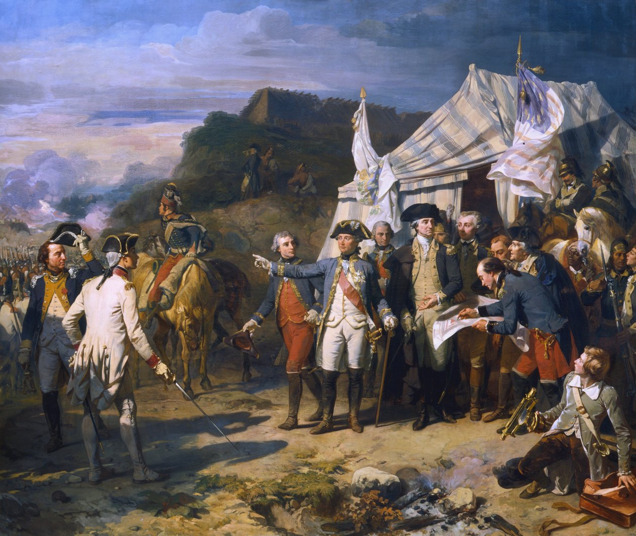 Siege of Yorktown, 1781 c1836 by Louis Charles Auguste Couder