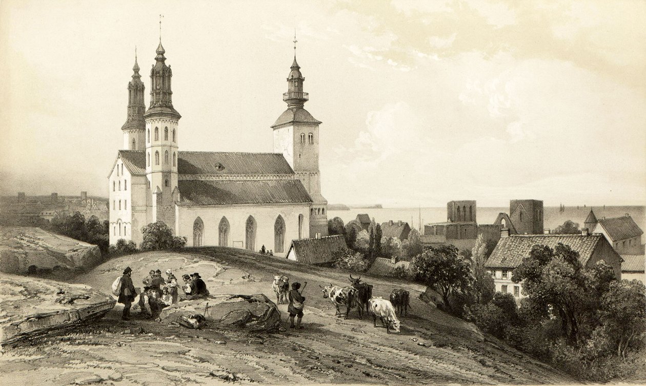 Church of Saint Mary in Visby by Auguste Etienne Francois Mayer