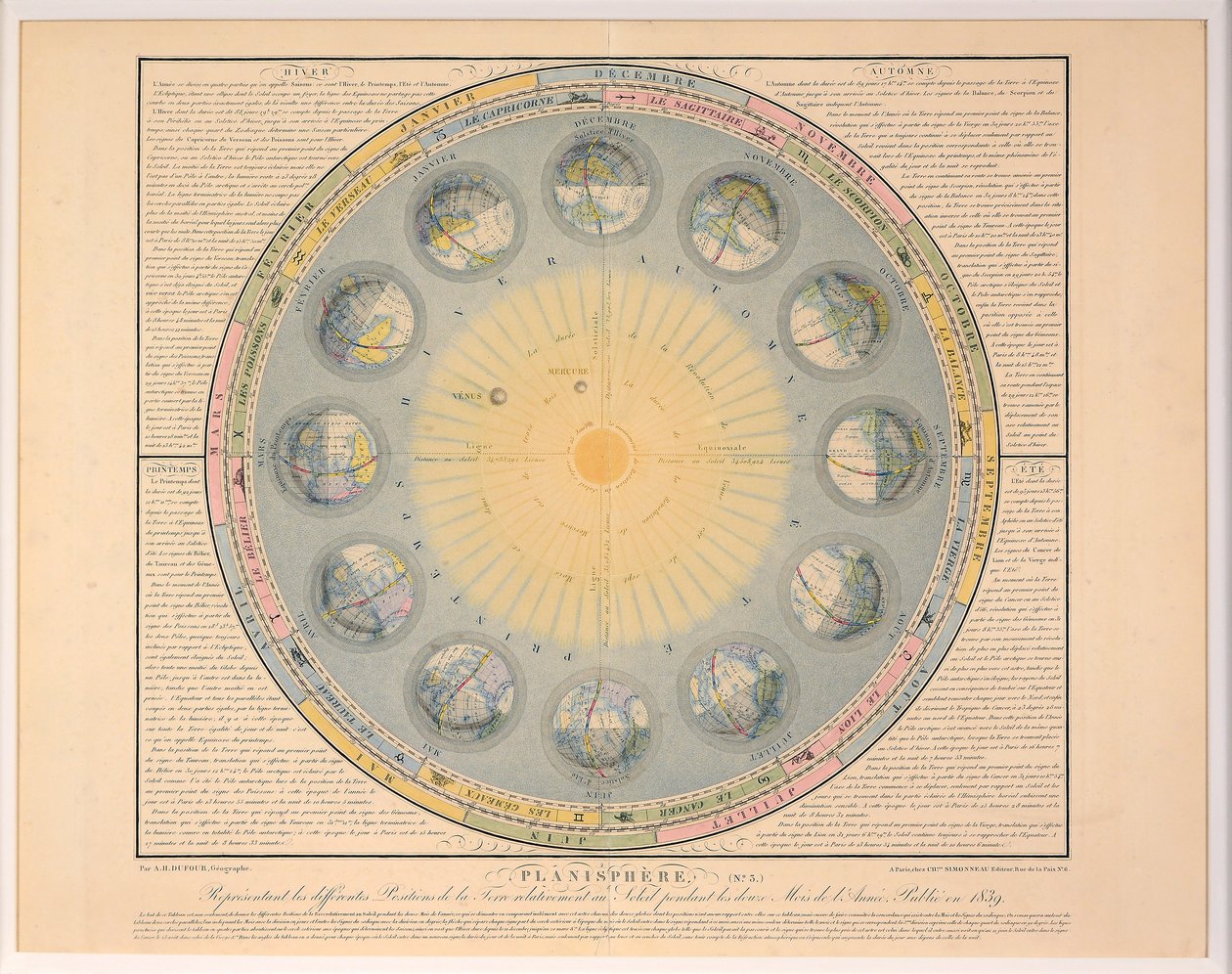 Planisphere No. 3 by Auguste Henri Dufour
