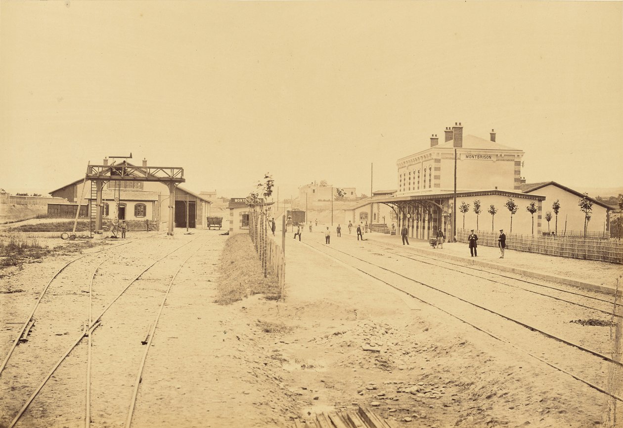Montbrison Station by Auguste Hippolyte Collard