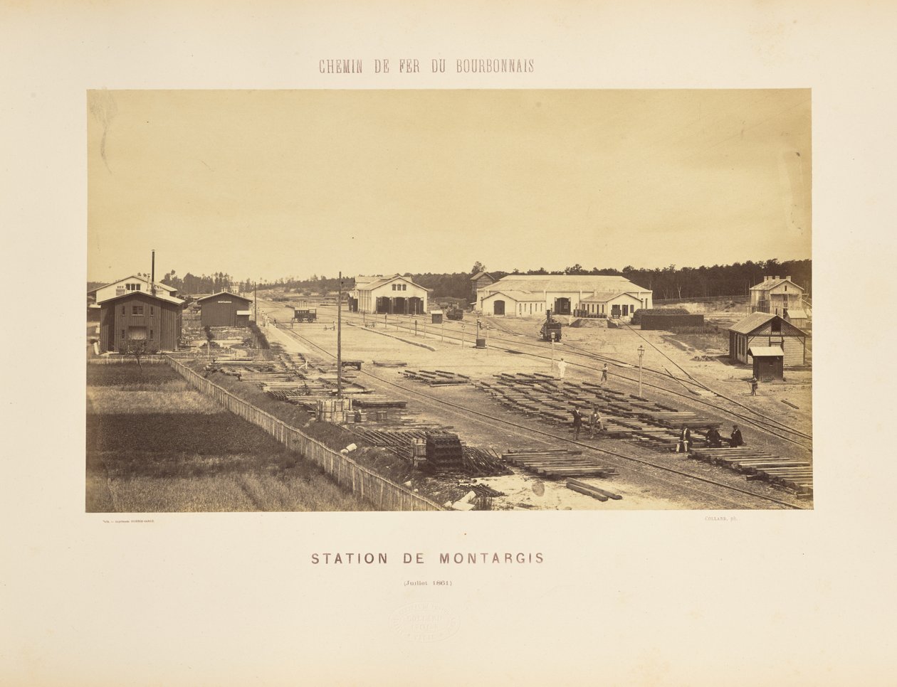 Montargis Station by Auguste Hippolyte Collard